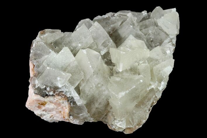 Fluorescent Calcite Crystal Cluster on Barite - Morocco #141018
